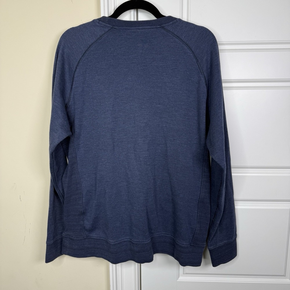 Mountain Hardwear Sweatshirt Mens Medium Blue Crewneck Pullover Pockets Workwear - Picture 2 of 10